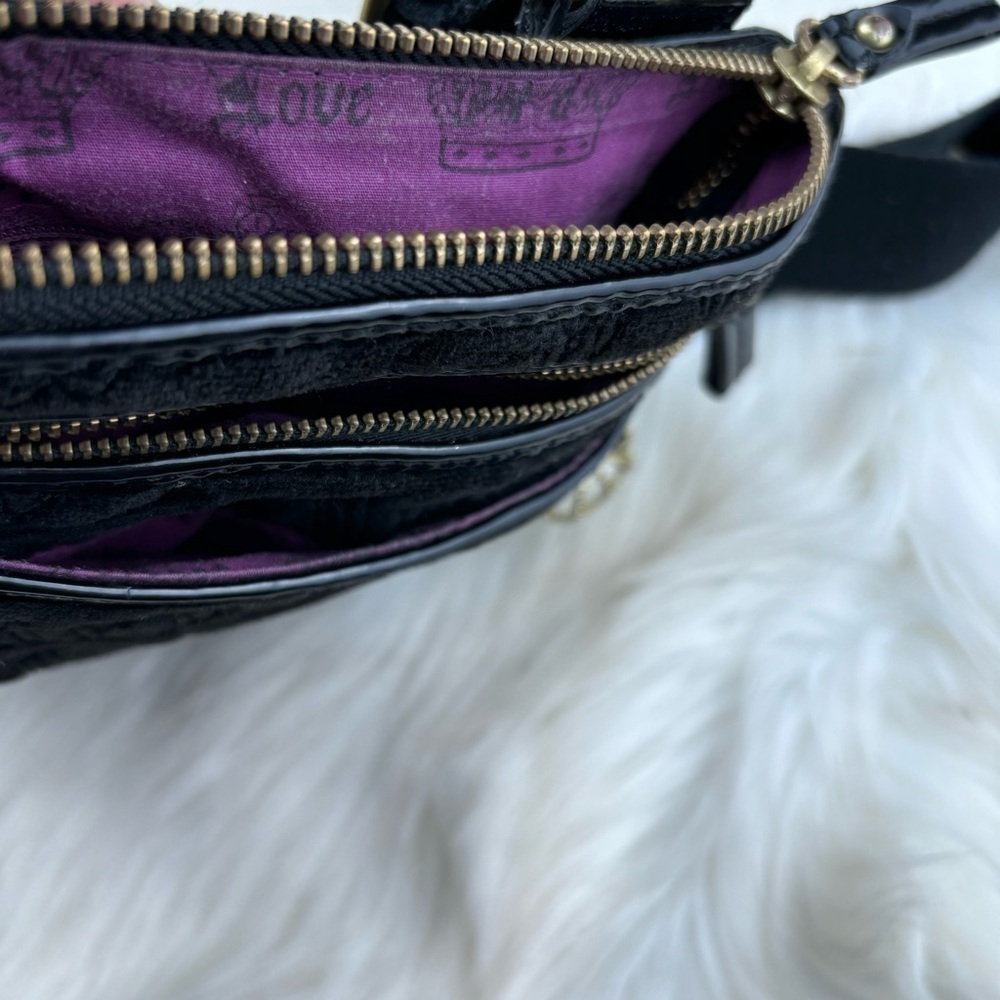 JUICE COUTURE SUEDE CROSSBODY BAG - Picture 7 of 10